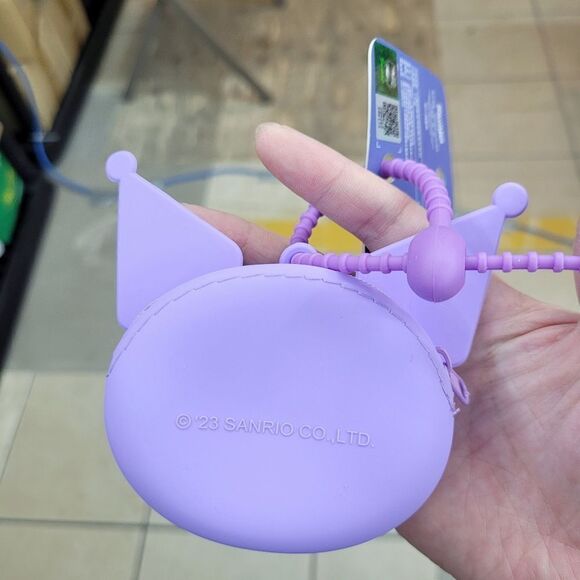 Brand New Sanrio Kuromi Mini Coin Wallet Pouch - Picture 3 of 6